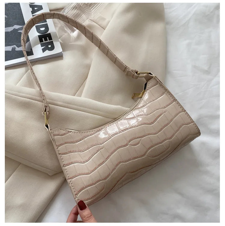 Women's PU Leather Sling Handbag Chain Shoulder Crossbody Bag
