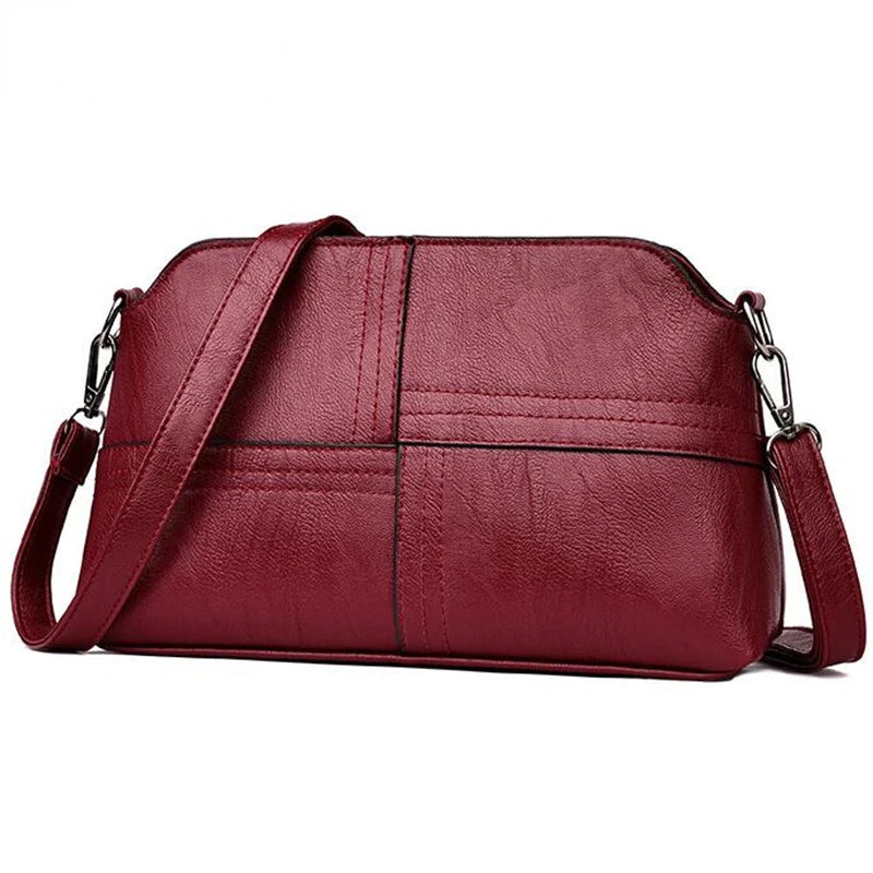 Casual Women Crossbody Bag PU Leather Shoulder Messenger