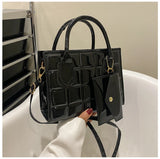 Casual Patent Leather Shoulder Bag for Women Crossbody Handbags
