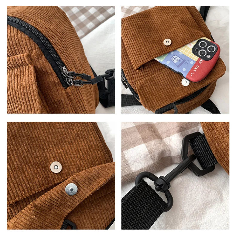 Casual Plush Women Small Backpack Autumn Winter Mini School Bag