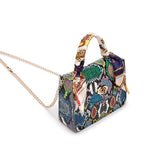 Casual Pure Chain Handbag Snake Pattern Shoulder Bag