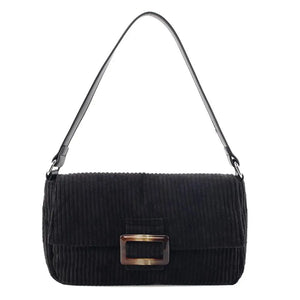 Casual Corduroy Women's Shoulder Bag, Top-Handle Purse