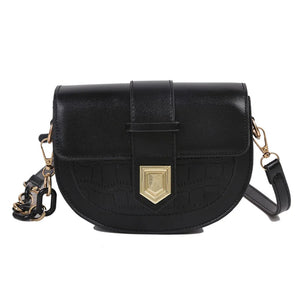 Casual Retro Women Shoulder Bags Strap Female Handbags Pu Leather Crossbody Mess