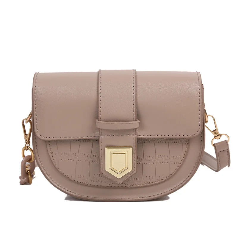 Casual Retro Women Shoulder Bags Strap Female Handbags Pu Leather Crossbody Mess