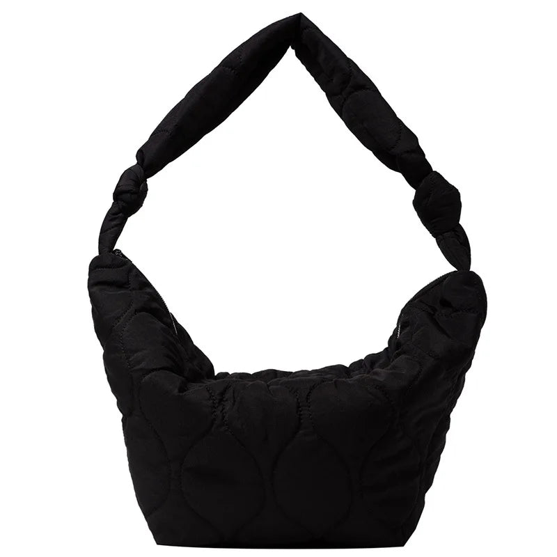 Casual Space Padded Hobos Women Shoulder Bags Quilted Handbags