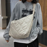 Casual Space Padded Hobos Women Shoulder Bags Quilted Handbags