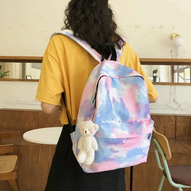 Casual Nylon Shoulder Bag for Teens