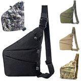 Casual Shoulder Bag Space-saving Bag Wear Resistance Zipper Left/Right Shoulder