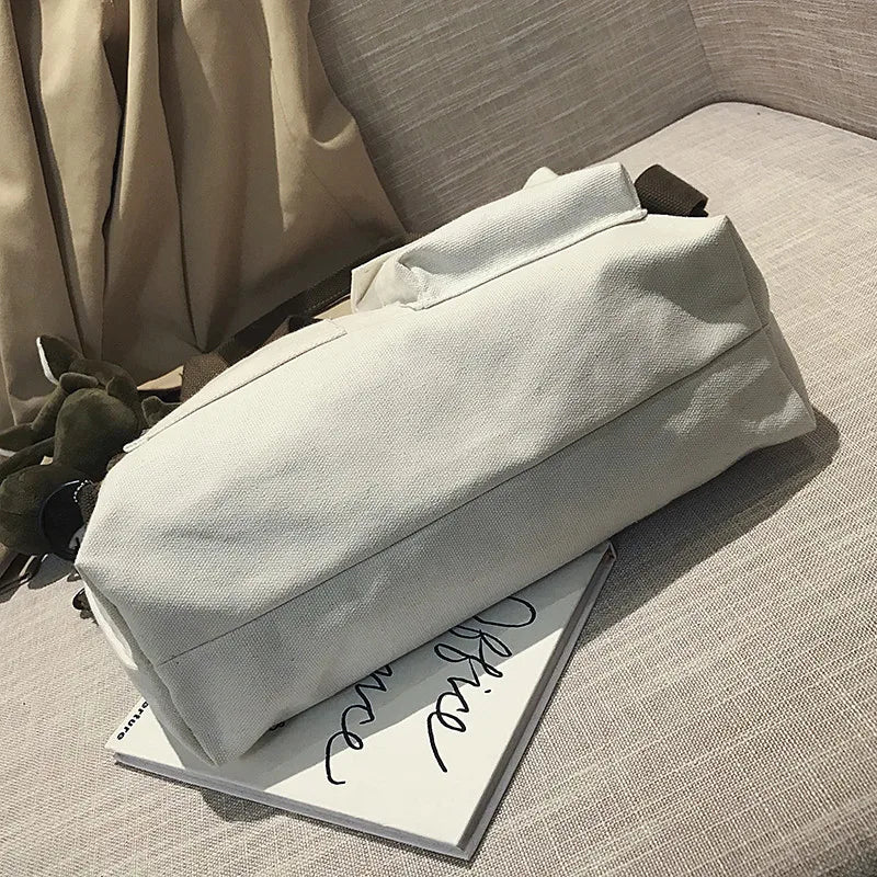 Casual Shoulder Bag Women Female Regular Crossbody Bag Style Students Canvas Han