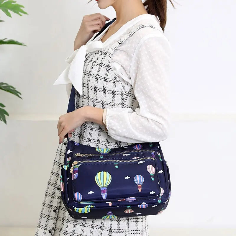 Casual Shoulder Bag Women Nylon Crossbody Bags Waterproof Travel Messenger Bag