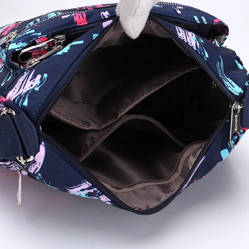 Casual Shoulder Bag Women Nylon Crossbody Bags Waterproof Travel Messenger Bag