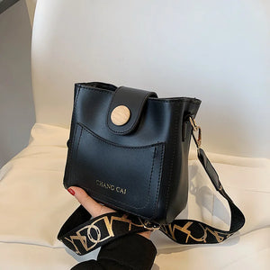 Casual Shoulder Bag Women Summer Bucket Bag