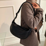 Casual Shoulder Bags For Women Adjustable Strap Hobo Bag Half Moon