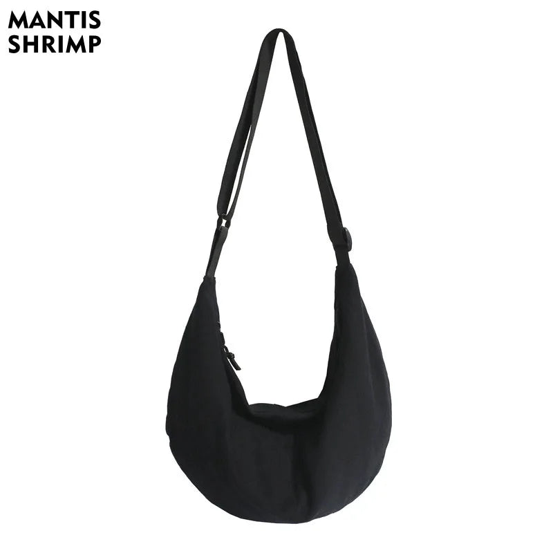 Casual Shoulder Bags Solid Women Bags Washed Canvas Packs