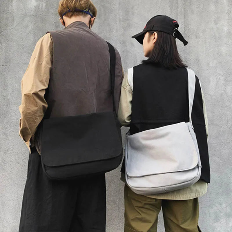 Casual Canvas Shoulder Bag Large Women Crossbody Messenger Bag