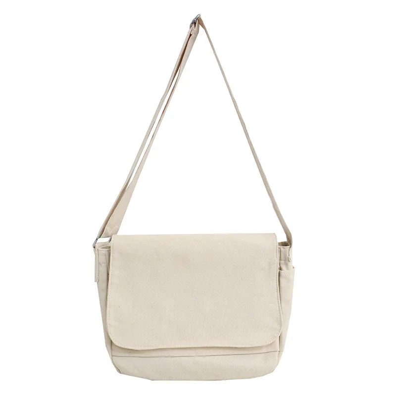 Casual Canvas Shoulder Bag Large Women Crossbody Messenger Bag