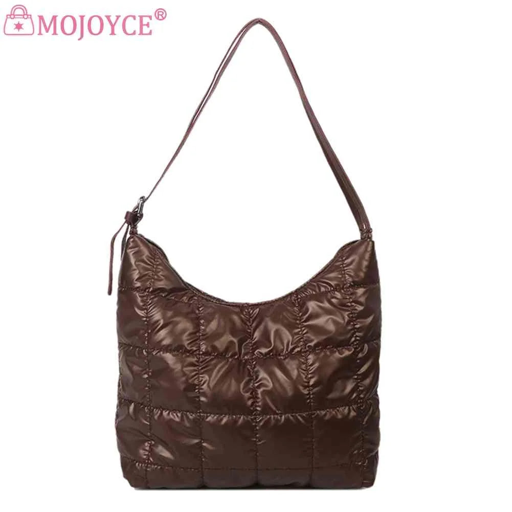 Casual Shoulder Handbags Nylon Top-handle Bag Quilted Clutch Handbag