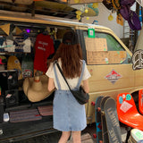 Casual Dumpling Shoulder Bags Nylon Large Capacity Solid Travel Bag