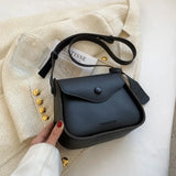Casual Pu Leather Shoulder Bag For Women Square Crossbody Bag