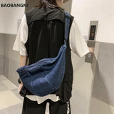 Casual Simplicity Large Shoulder Bags Women Canvas High Capacity Shopping bag