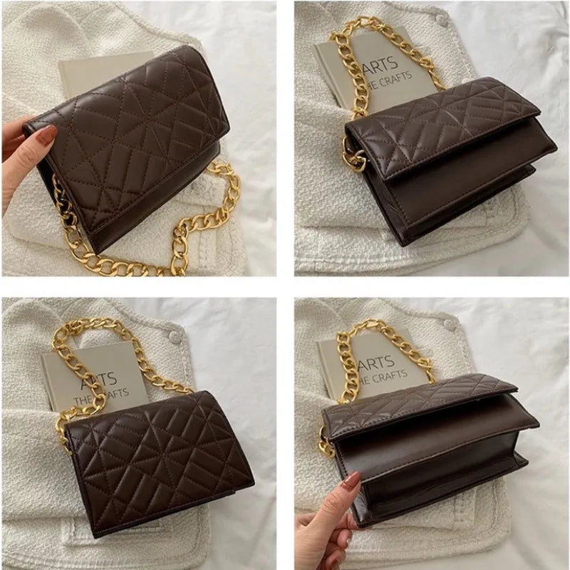 Casual Small Capacity Handbag Totes For Women Pu Leather Shoulder Bag