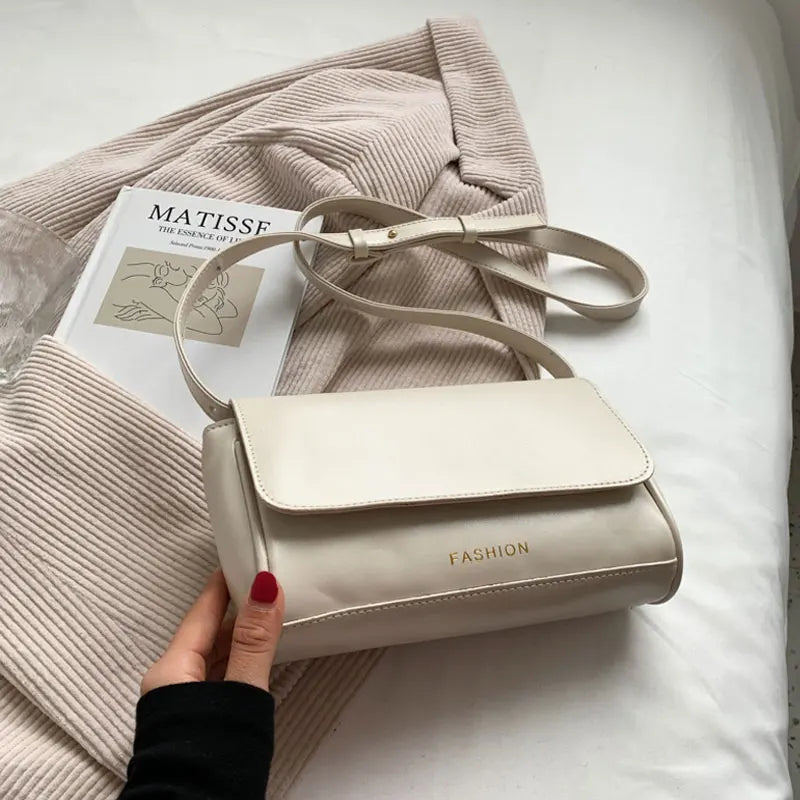 Casual Small Handbags For Women High Pu Leather One Shoulder Bags Square Female
