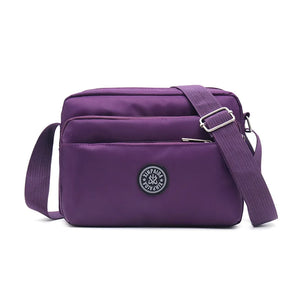 Casual Solid Women Shoulder Bag Nylon Cloth Lady Messenger Bag