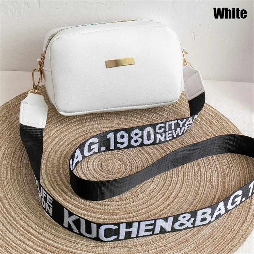 Casual Small Messenger Bag for Women Embroidery Shoulder Strap Female Bag