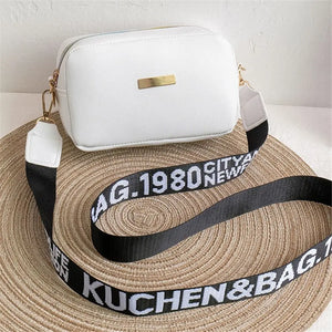 Casual Small Messenger Bag for Women Embroidery Shoulder Strap Female Bag
