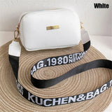Casual Small Messenger Bag for Women Embroidery Shoulder Strap Female Bag
