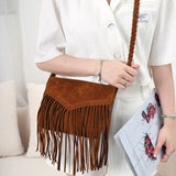 Casual Tassel Bag for Women Hip Hop Handbag Shoulder Bag Crossbody Bag