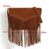 Casual Tassel Bag for Women Hip Hop Handbag Shoulder Bag Crossbody Bag