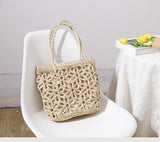 Casual Women Straw Woven Bag Shoulder Beach Rattan Handbag