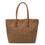 Casual Straw Shoulder Bag for Women Big Capacity Basket Beach Holiday Style