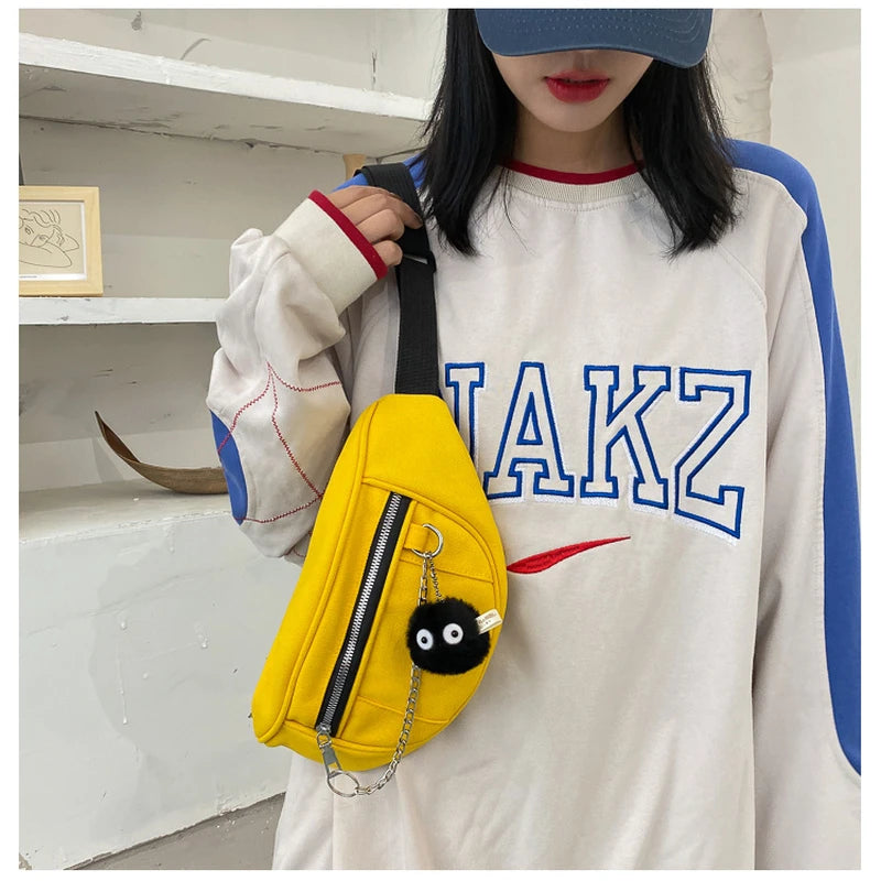 Casual Street Chest Bag Women Fanny Belt Pouch