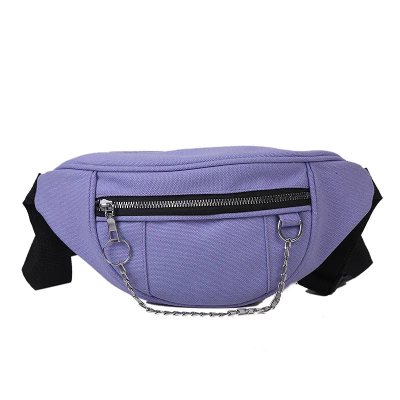 Casual Street Chest Bag Women Fanny Belt Pouch