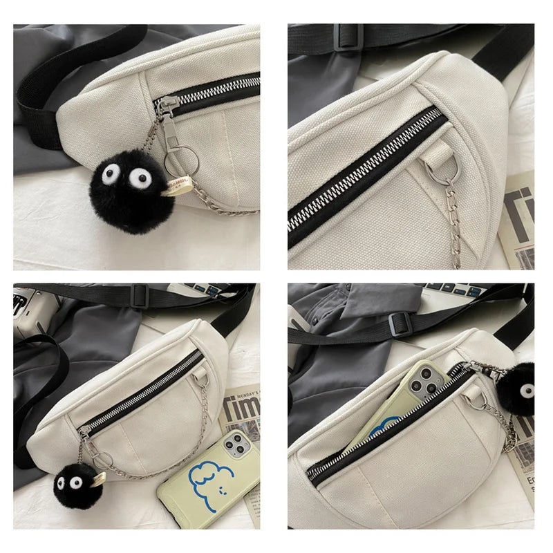 Casual Street Chest Bag Women Fanny Belt Pouch