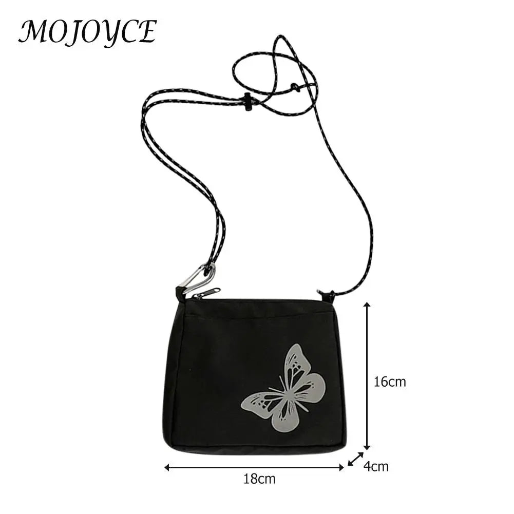 Casual Streetwear Crossbody Bag Women Butterfly Reflective Small Shoulder Handba