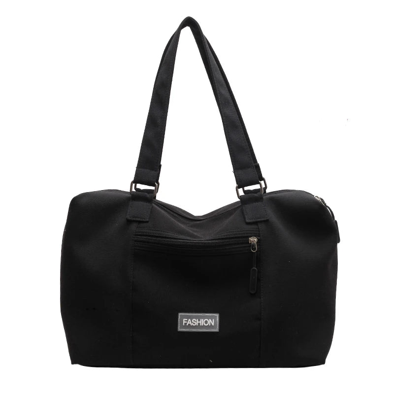 Casual Style Large Canvas Tote Bag for Women Spring Shoulder Side Bag
