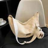 Casual Fabric Shoulder Side Bag for Women Lady Shopper Shopping Bags