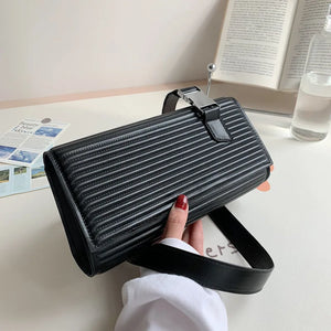 Casual Textured Small Square Bag Women Shoulder Bag