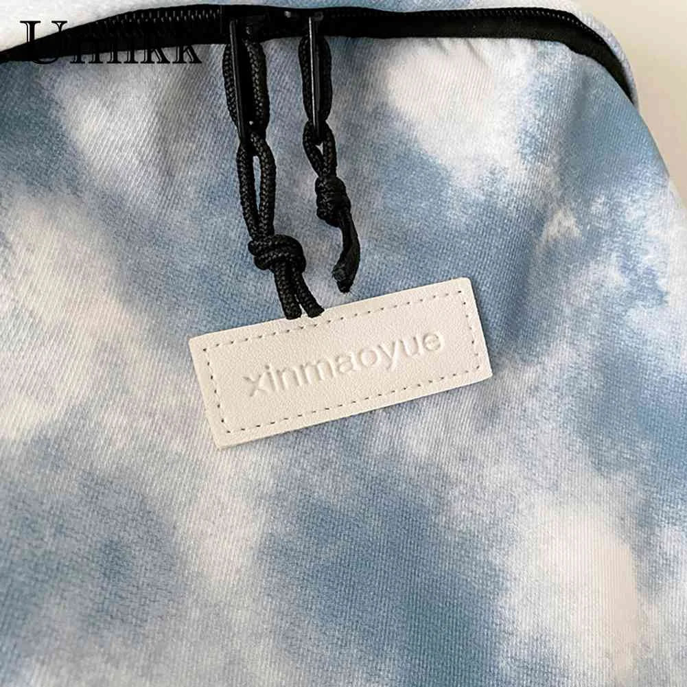 Tie Dye School Backpack Women Large Capacity Soft for College Student