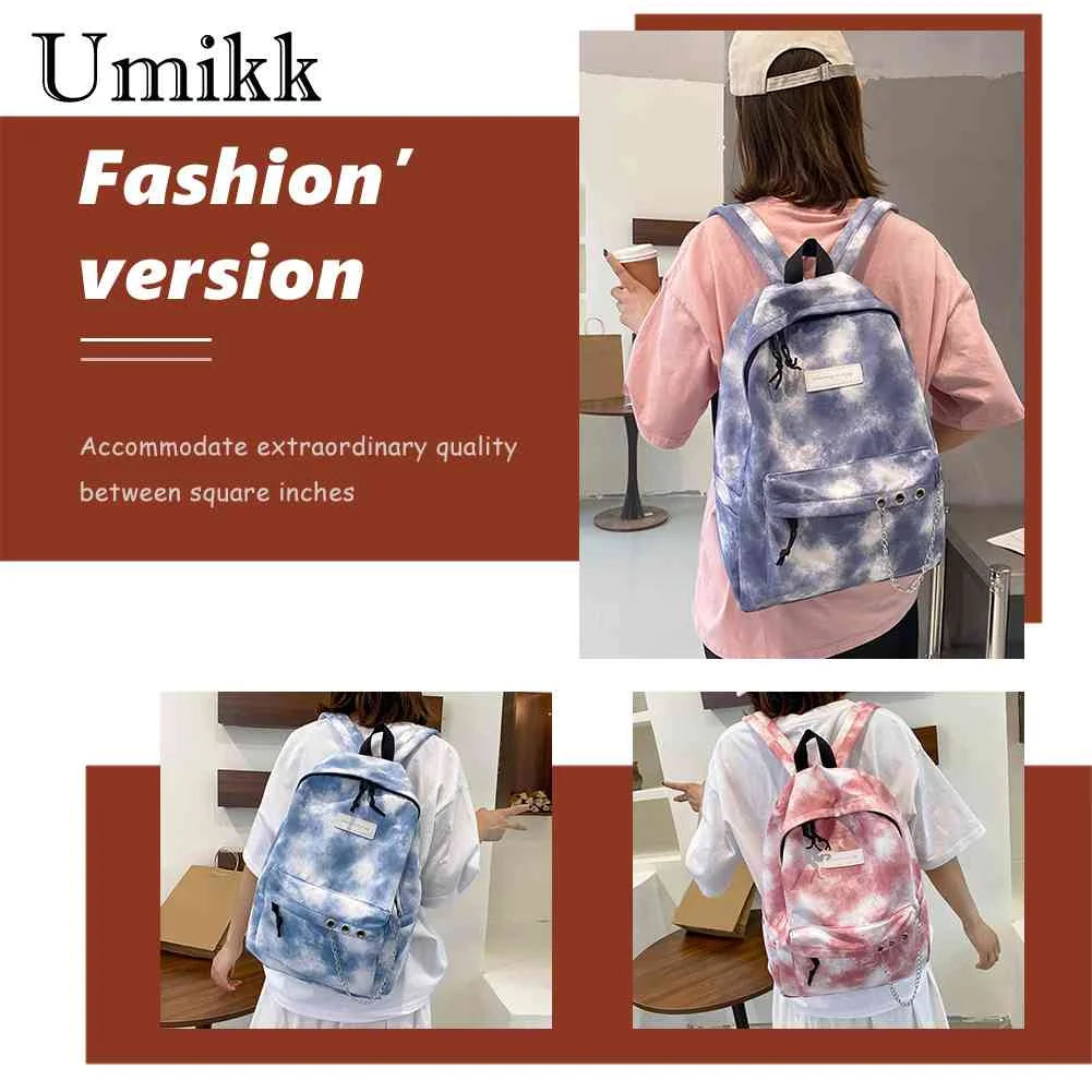 Tie Dye School Backpack Women Large Capacity Soft for College Student