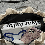 Casual Tote Bags Bowknot INS Women Shoulder Bags Bucket Middle Capacity