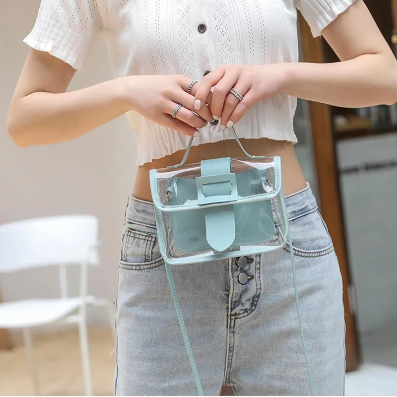 Casual Shoulder Bag Spring Summer Female Sling PVC Phone Purse