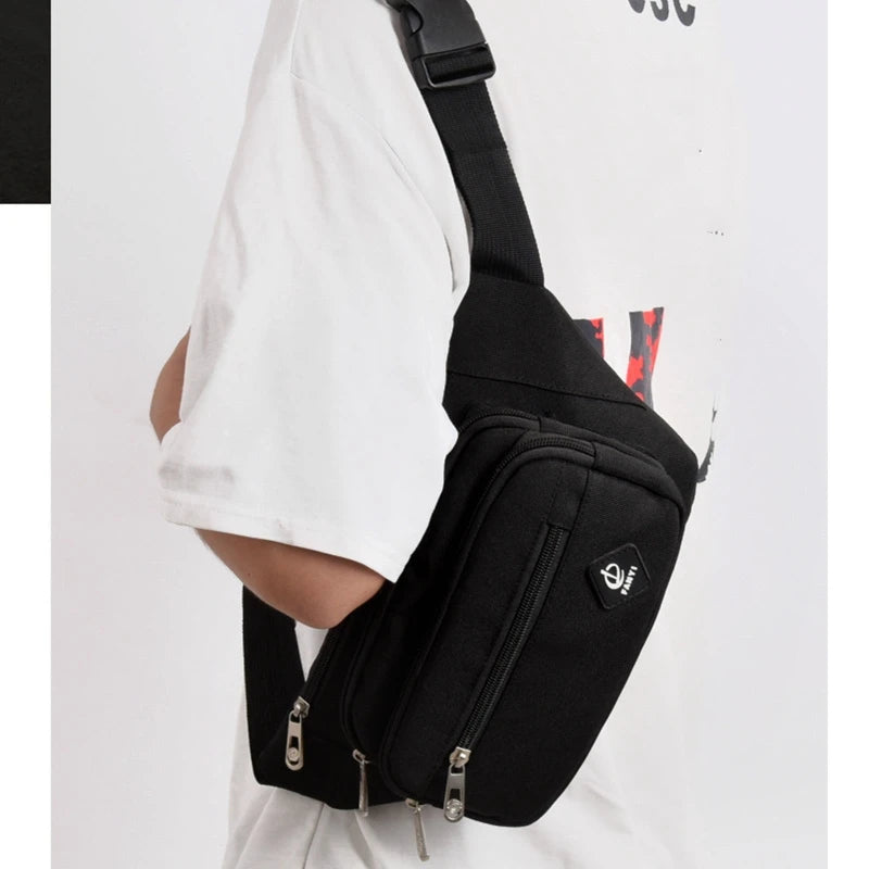 Casual Travel Bag Sling Chest Pouch Waist Belt Pack Crossbody Purse