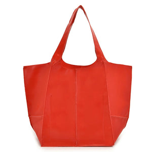 Casual Travel Handbags For Women Pouch PU Leather Large Capacity Totes