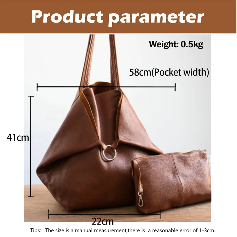 Casual Travel Handbags For Women Pouch PU Leather Large Capacity Totes