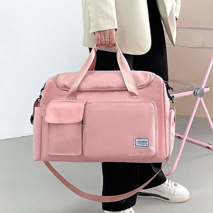 Casual Travel Luggage Women Shoulder Handbag Outdoor Waterproof Nylon Bag