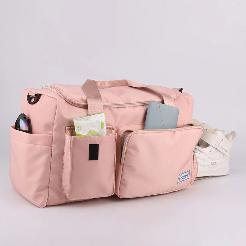 Casual Travel Luggage Women Shoulder Handbag Outdoor Waterproof Nylon Bag